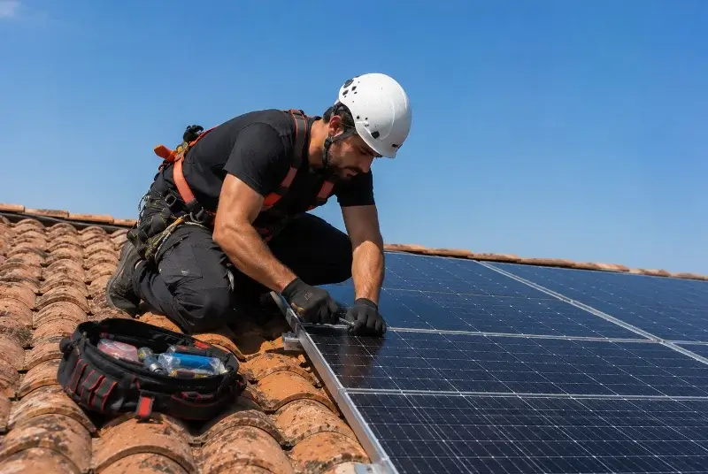 Maintenance et monitoring de panneaux solaires à Bésignan