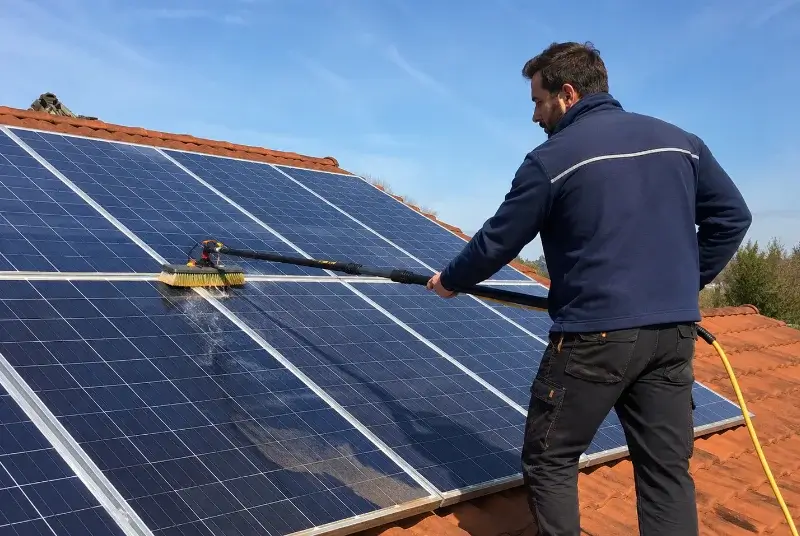 Nettoyage et entretien de panneaux solaires à Bésignan